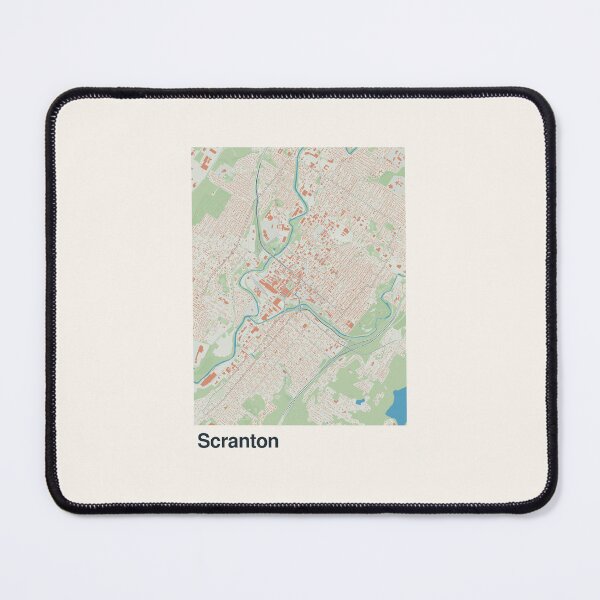 Item preview, Scranton Minimalistic Map Art designed and sold by MapsNerd.