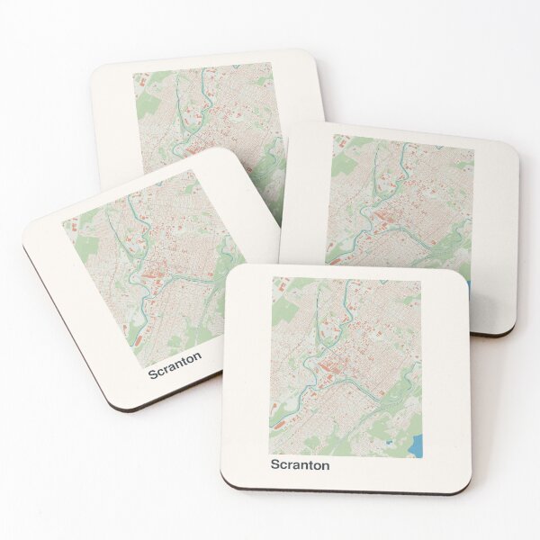 Item preview, Scranton Minimalistic Map Art designed and sold by MapsNerd.