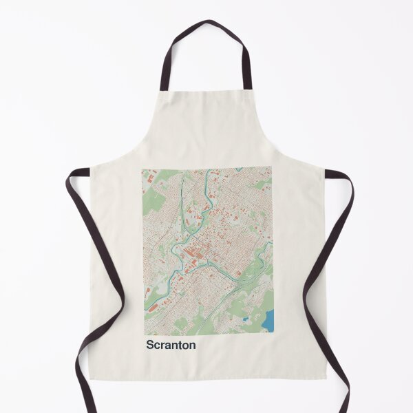 Artikelvorschau, Minimalistische Kartenkunst von Scranton entworfen und verkauft von MapsNerd.