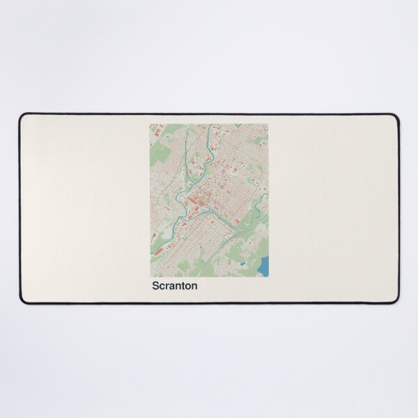 Item preview, Scranton Minimalistic Map Art designed and sold by MapsNerd.