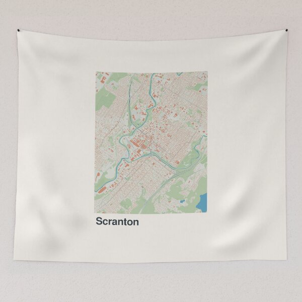 Item preview, Scranton Minimalistic Map Art designed and sold by MapsNerd.