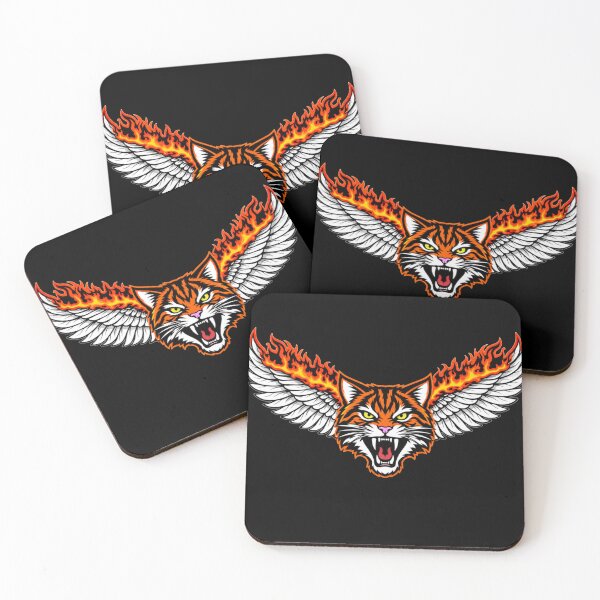 Item preview, Cat with wings and flames inspired by the movie The Watch - Meow Edition designed and sold by NovaSkycrest.