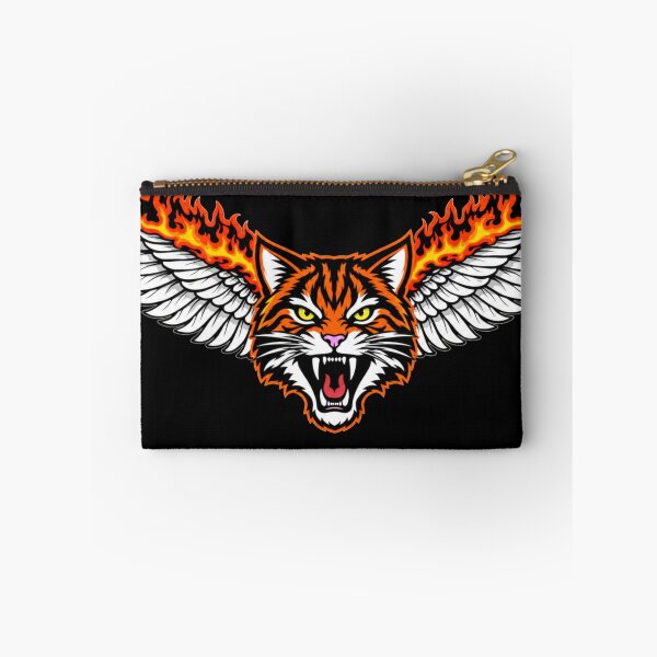 Item preview, Cat with wings and flames inspired by the movie The Watch - Meow Edition designed and sold by NovaSkycrest.