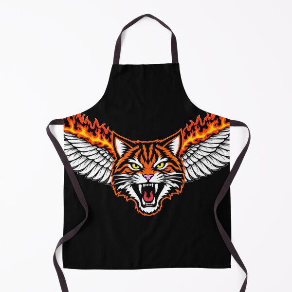 Item preview, Cat with wings and flames inspired by the movie The Watch - Meow Edition designed and sold by NovaSkycrest.