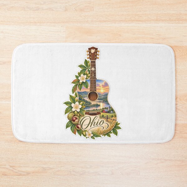 Item preview, Ohio Buckeye Country Guitar designed and sold by Whimspired By Paxx.
