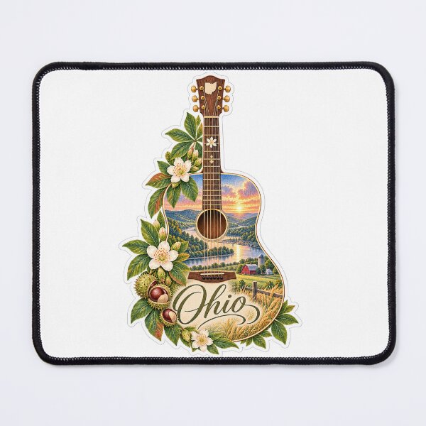 Item preview, Ohio Buckeye Country Guitar designed and sold by Whimspired By Paxx.