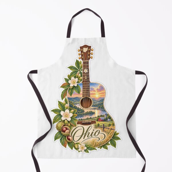 Item preview, Ohio Buckeye Country Guitar designed and sold by Whimspired By Paxx.