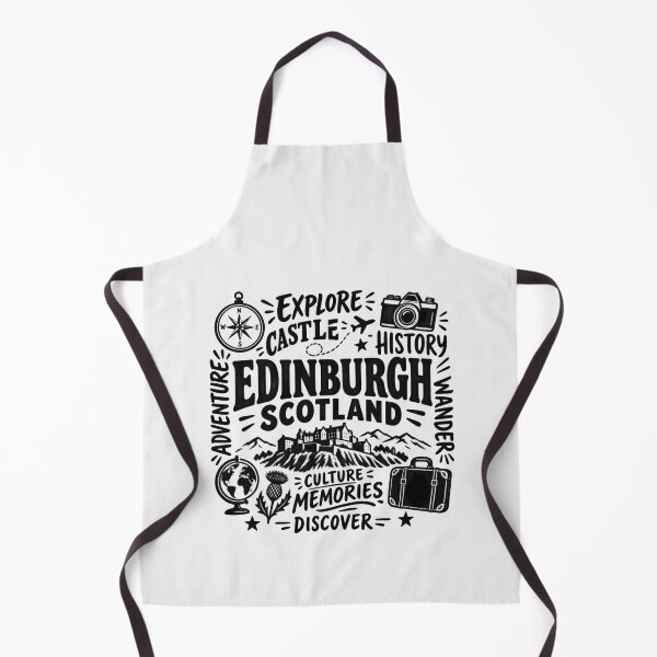 Item preview, Edinburgh Scotland Explore Adventure Hand Lettered Travel Design designed and sold by Yellowriversss.