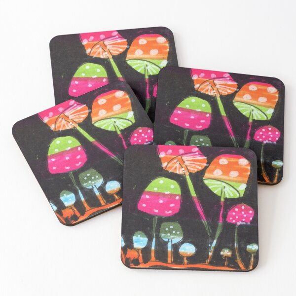 Item preview, Colorful Mushrooms  designed and sold by Jill Brooke.