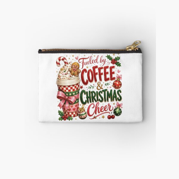 Item preview, Fueled by COFFEE & CHRISTMAS Cheer - Festive Gingerbread Latte Design designed and sold by CreativeNest Prints.