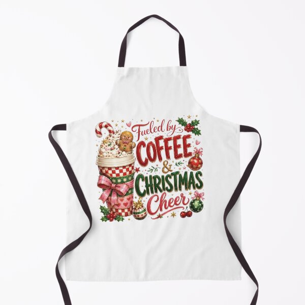 Item preview, Fueled by COFFEE & CHRISTMAS Cheer - Festive Gingerbread Latte Design designed and sold by CreativeNest Prints.