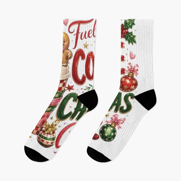 Item preview, Fueled by COFFEE & CHRISTMAS Cheer - Festive Gingerbread Latte Design designed and sold by CreativeNest Prints.
