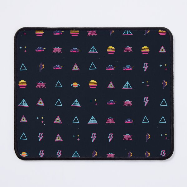 Item preview, Outrun Sunset Synthwave Retro 80s Micro Icon Seamless Pattern designed and sold by KungPowUnicorn.