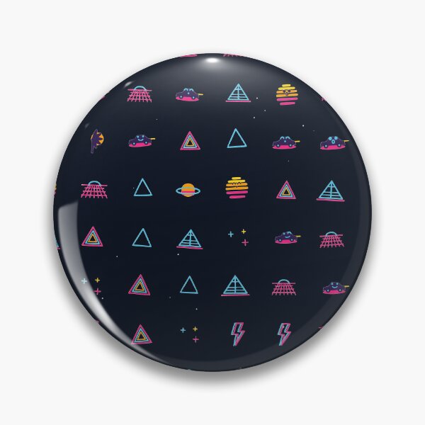 Item preview, Outrun Sunset Synthwave Retro 80s Micro Icon Seamless Pattern designed and sold by KungPowUnicorn.