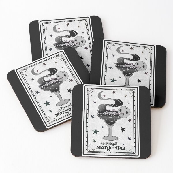Item preview, Midnight Margaritas Tarot Card B&W designed and sold by VixxxenDesigns.