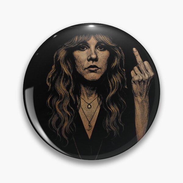 Item preview, Vintage Style Stevie Nicks Flipping the Bird Classic Rock Music Design designed and sold by Wedoart-shop.