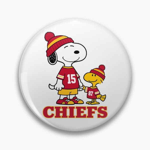 Item preview, Snoopy & Woodstock Kansas City Chiefs Football Retro F206 designed and sold by GLUVY-THEME.