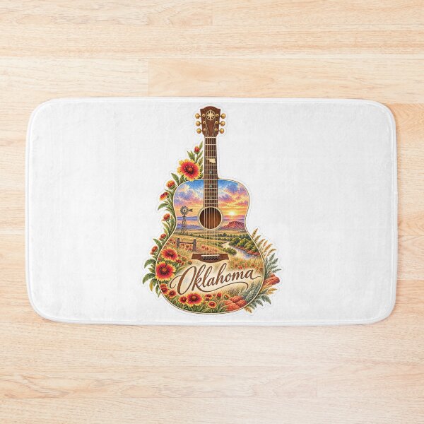 Item preview, Oklahoma Red Earth  Guitar designed and sold by Whimspired By Paxx.