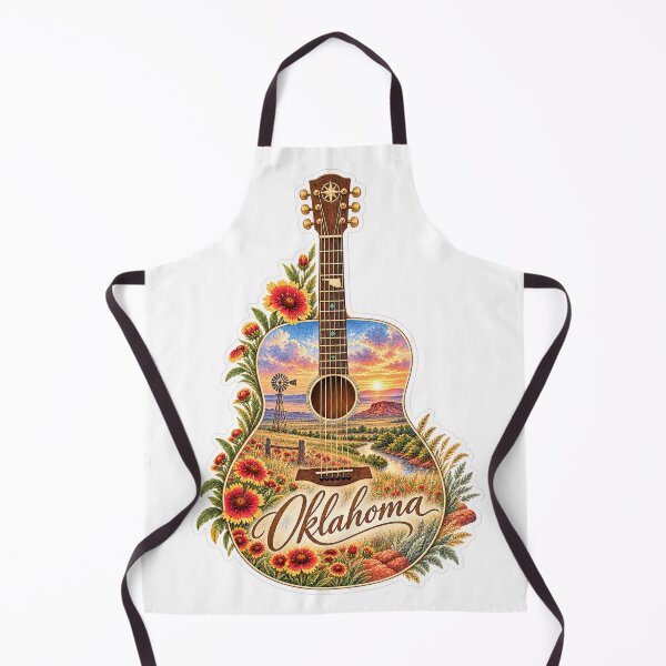Item preview, Oklahoma Red Earth  Guitar designed and sold by Whimspired By Paxx.
