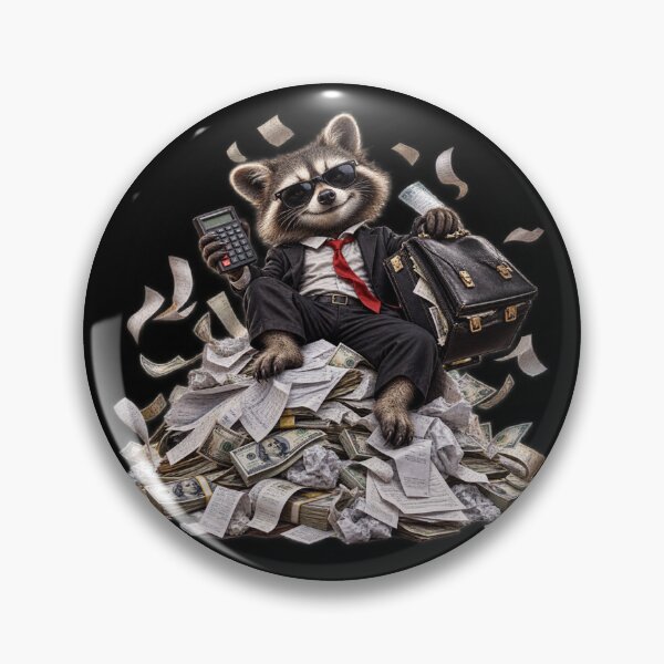 Item preview, Raccoon CEO Money Business Funny Finance Meme designed and sold by Maclaw200d.