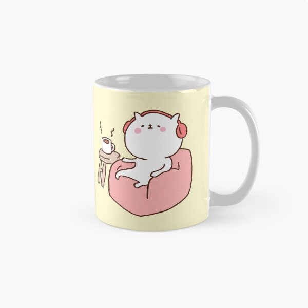 Item preview, Chill Cat Listening To Music On Sofa designed and sold by Chunu Doodles.