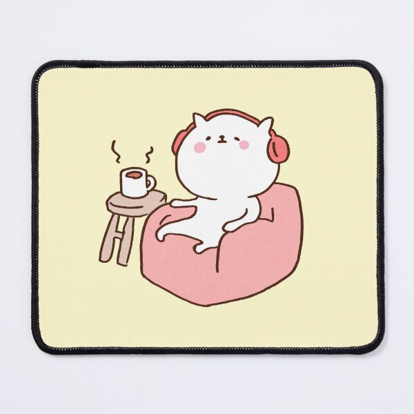 Item preview, Chill Cat Listening To Music On Sofa designed and sold by Chunu Doodles.