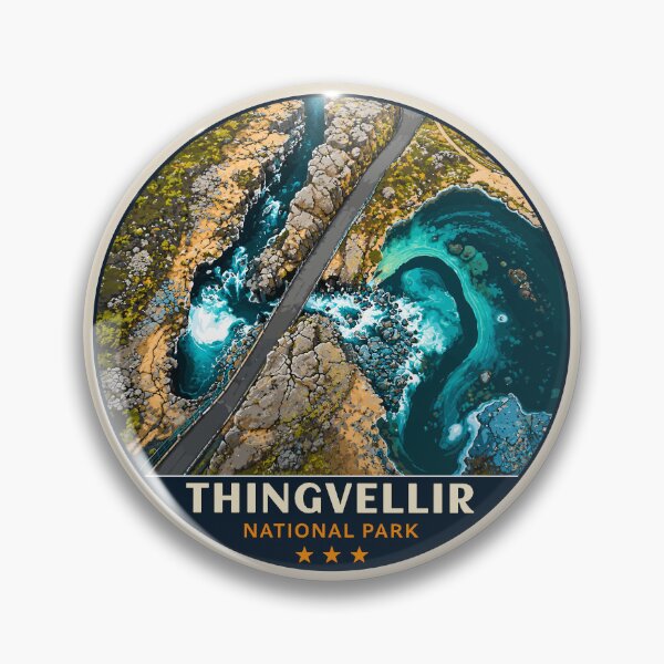 Item preview, Thingvellir National Park Iceland – Vintage Nordic Wilderness Adventure designed and sold by Gideon Emmerich.