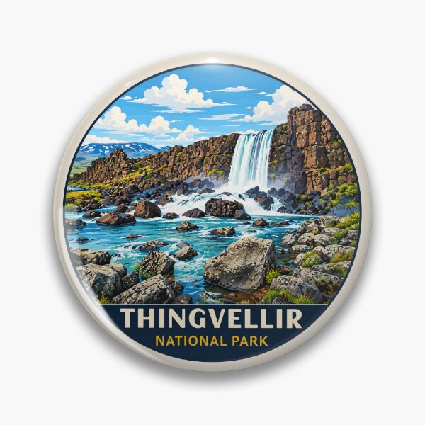 Item preview, Thingvellir National Park Iceland – Vintage Nordic Wilderness Adventure designed and sold by Gideon Emmerich.