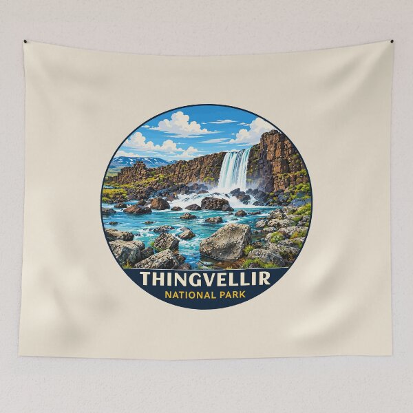 Item preview, Thingvellir National Park Iceland – Vintage Nordic Wilderness Adventure designed and sold by Gideon Emmerich.