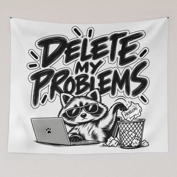 Item preview, Delete My Problems designed and sold by TOMSZE.