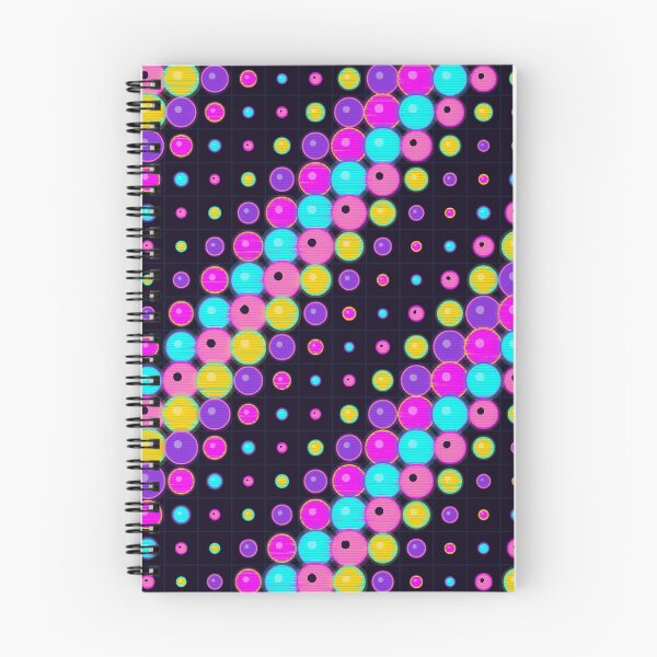 Item preview, Neon Wave Halftone Grid 80s Synthwave Seamless Pattern designed and sold by KungPowUnicorn.