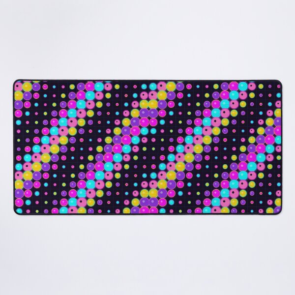 Item preview, Neon Wave Halftone Grid 80s Synthwave Seamless Pattern designed and sold by KungPowUnicorn.