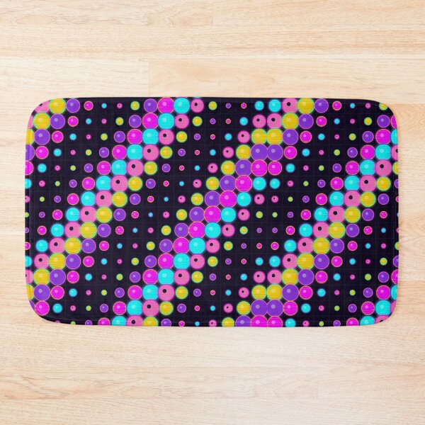 Item preview, Neon Wave Halftone Grid 80s Synthwave Seamless Pattern designed and sold by KungPowUnicorn.