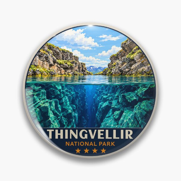 Item preview, Thingvellir National Park Iceland – Vintage Nordic Wilderness Adventure designed and sold by Gideon Emmerich.