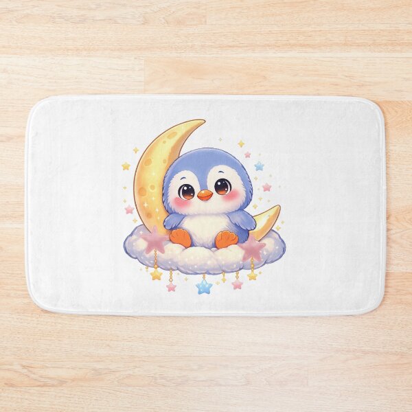 Item preview, Dream penguin on a cloud moon – gentle celestial peace designed and sold by Herzbaumatelier.