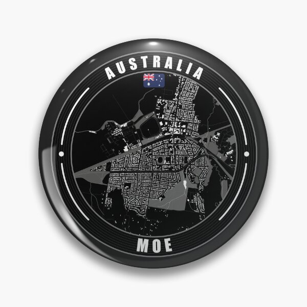 Item preview, Moe Australia City Map  designed and sold by Thistle-TShop.