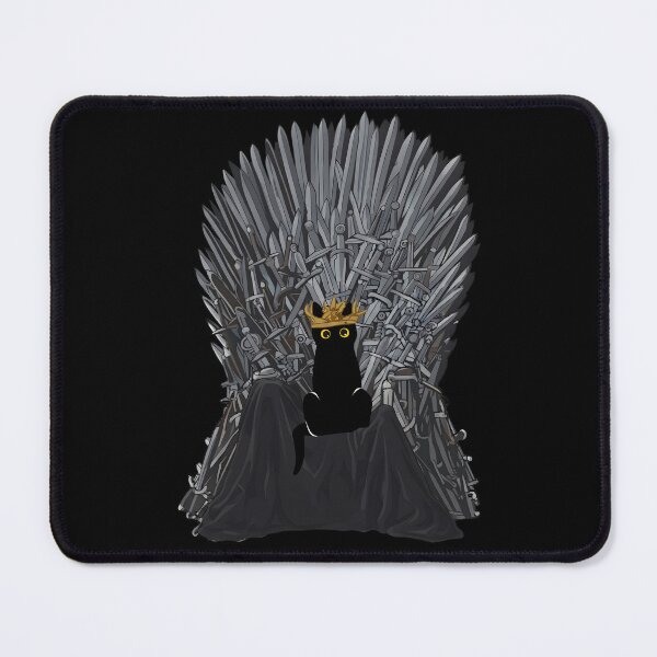 Item preview, Black Cat Sits On The Iron Throne designed and sold by PurrfectHome.