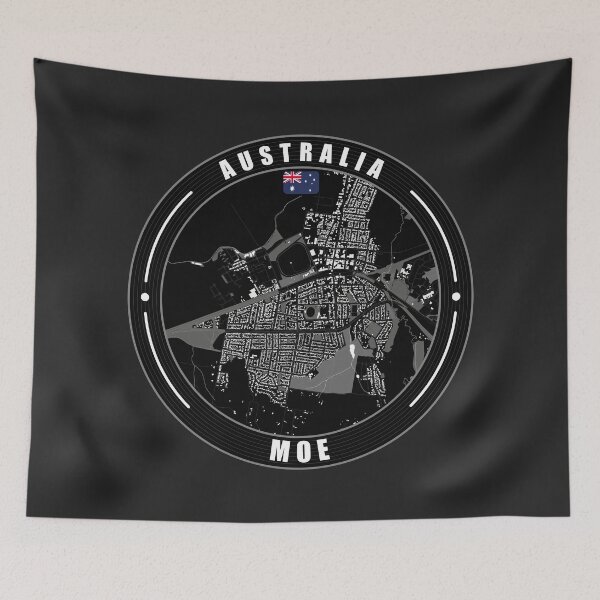 Item preview, Moe Australia City Map  designed and sold by Thistle-TShop.