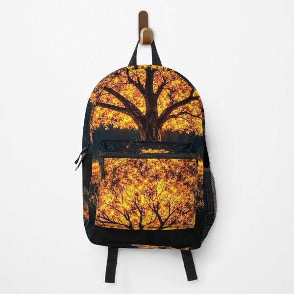 Item preview, Golden Glowing Tree on Hill at Night designed and sold by Jeniej.