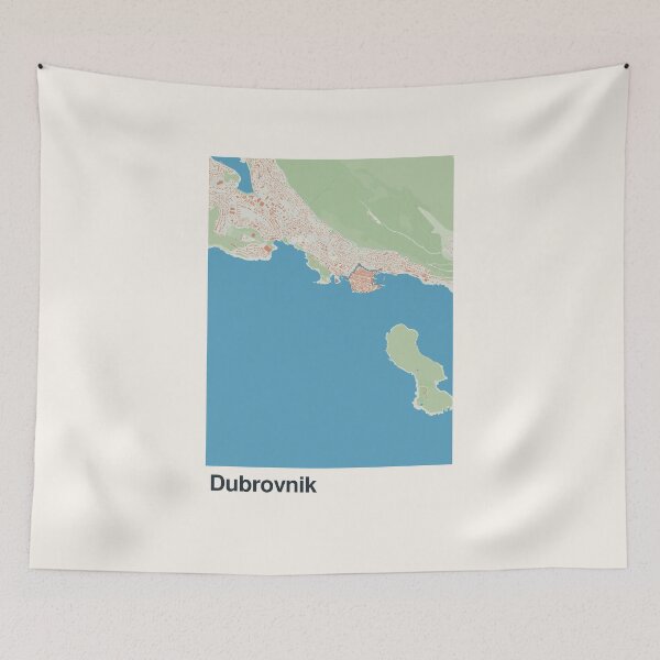 Item preview, Dubrovnik Minimalistic Map Art designed and sold by MapsNerd.
