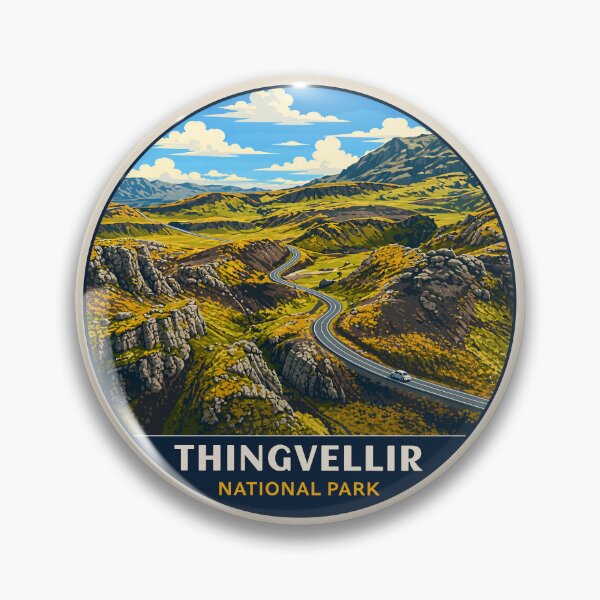 Item preview, Thingvellir National Park Iceland – Vintage Nordic Wilderness Adventure designed and sold by Gideon Emmerich.