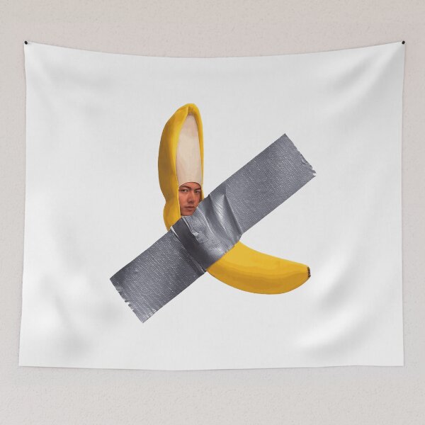 Item preview, Duct Tape Banana Face Funny Art Tee designed and sold by endgranucci.