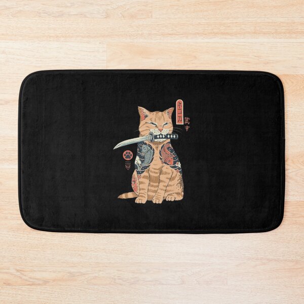 Item preview, Japanese Tattoo Cat With Katana Sword Art designed and sold by DIEGYNOSO12.