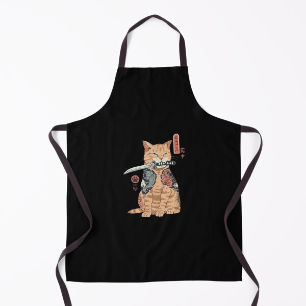 Item preview, Japanese Tattoo Cat With Katana Sword Art designed and sold by DIEGYNOSO12.