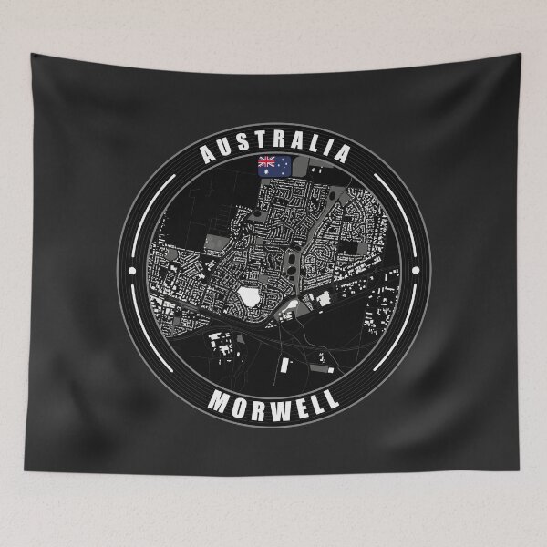 Item preview, Morwell Australia City Map  designed and sold by Thistle-TShop.
