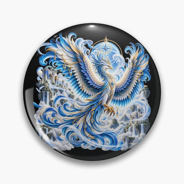 Item preview, Wind Phoenix – Celestial Bird of Air and Freedom designed and sold by TroviTutto.