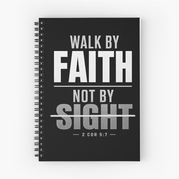 Item preview, Christian Faith Walk By Faith Not By Sight Scripture Bible Verse Christian T-Shirt designed and sold by LarsVegas2012.