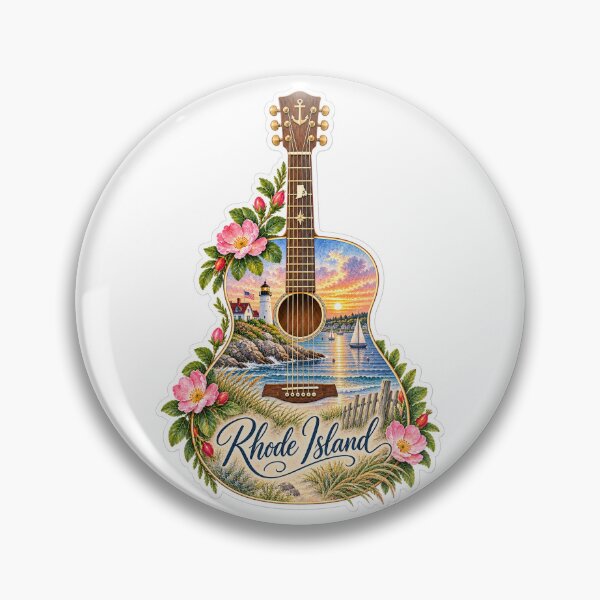 Item preview, Rhode Island Ocean State Guitar designed and sold by Whimspired By Paxx.
