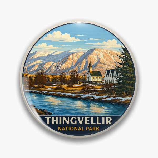 Item preview, Thingvellir National Park Iceland – Vintage Nordic Wilderness Adventure designed and sold by Gideon Emmerich.
