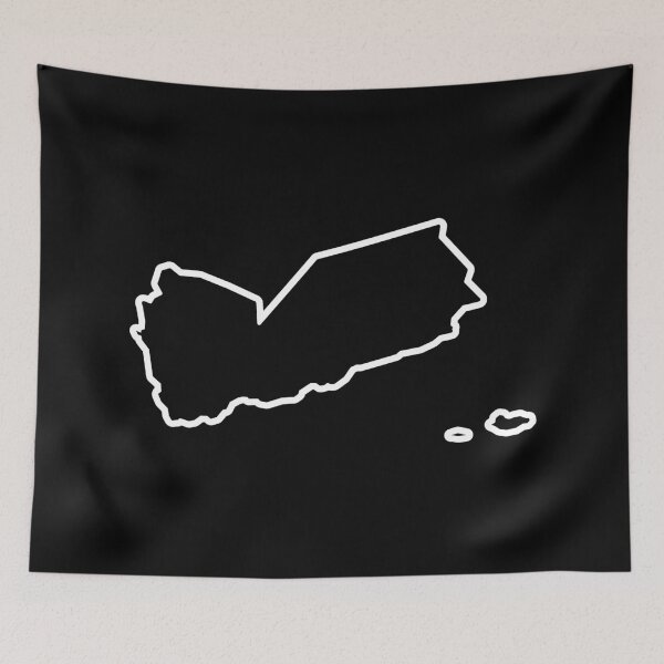 Item preview, Yemen Country Outline YE designed and sold by shitpostee.